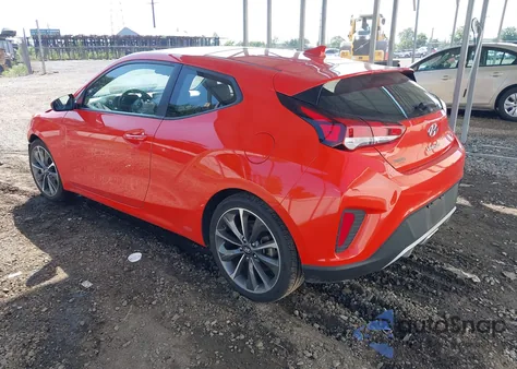 2019 Hyundai Veloster 2.0 Premium z USA, uszkodzony, nr VIN KMHTG6AF9KU012363